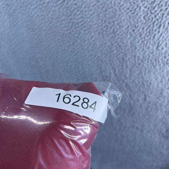 Vintage Blank Sweatshirt Men's Medium Red Hoodie Full Zip Streetwear Pockets Y2K - Picture 10 of 10